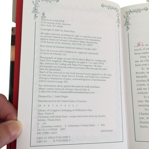 Christmas with Paula Deen: Recipes & Stories 2007 *Signed* 1st Edition HC/DJ - Picture 4 of 14